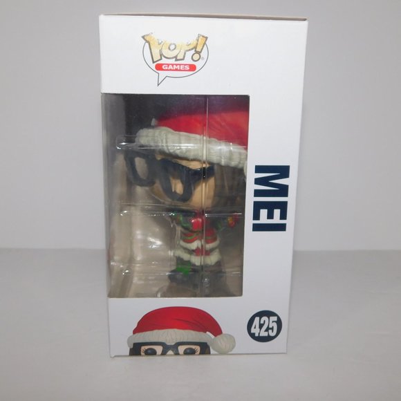 Funko Pop Overwatch MEI Santa Christmas 425 EB Exclusive Figure & xmas Stocking - Picture 7 of 10